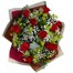 12 Long Stem Red Roses & Gypsophila Hand Tied BouquetAlternative Image4