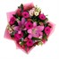 Cerise Lily & Gerbera Hand Tied Floral BouquetAlternative Image4