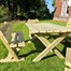 Churnet Valley Ashcome 2 Seat and 2 Bench Outdoor Dining Set (AT101) DIRECT DISPATCHAlternative Image1