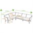 Hartman Dubai Rectangular Casual Outdoor Garden Furniture Dining Set With 2 Seat BenchAlternative Image6