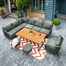 Hartman Eden Rectangular Casual Corner Outdoor Garden Furniture Set in Juniper GreenAlternative Image2