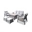 Leisuregrow Seville Lounge Outdoor Garden Furniture Dining Set (SVL/SET1)Alternative Image2