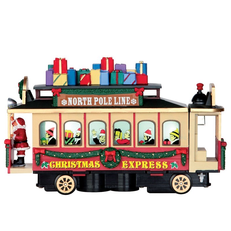 lemax christmas village santa s cable car christmas lemax christmas village santa s cable car christmas