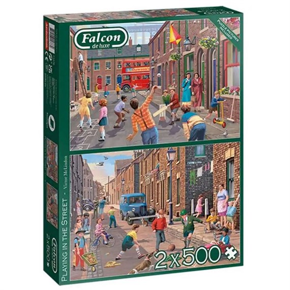 James Galt Playing In The Street 2x500 Piece Jigsaw Puzzle (11376)