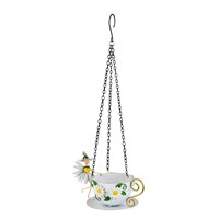 Fountasia Fairy Hanging Teacup Bird Feeder - Daisy (390109)