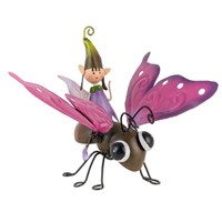 Fountasia Ornament - Pippa Pixie on Butterfly (391122)