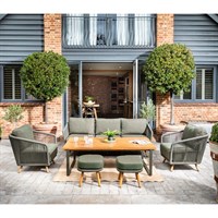 Hartman Eden Lounge Outdoor Garden Furniture Coffee Set in Juniper Green