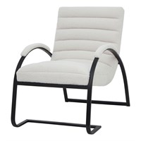 Hill Interiors Boucle Ribbed Ark Chair (23084) - Direct Dispatch