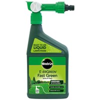 Miracle-Gro EverGreen Fast Green Spray & Feed Lawn Food 1L (119665)