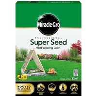 Miracle-Gro Professional Super Seed Hard Wearing Lawn Grass Seed 1kg Carton (121043)