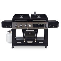 Pitboss Memphis Combination BBQ Grill (10617) + FREE 6 PIECE CAST IRON SET AND COVER