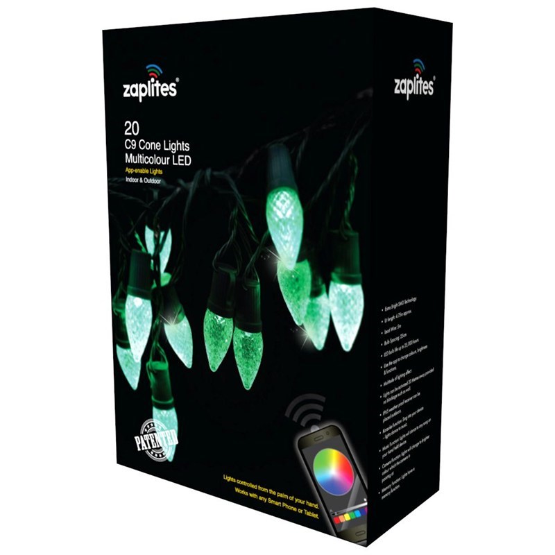 zaplites app controlled lights 20 c9 bulb lights p008222 zaplites app controlled lights 20 c9 bulb lights p008222