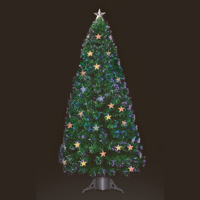 premier 1 8m fibre optic star christmas tree with 210 tips premier 1 8m fibre optic star christmas tree with 210 tips