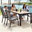 Lifestyle Garden Panama 6 Seat Outdoor Garden Furniture Rectangular Dining SetAlternative Image2