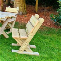 Churnet Valley Ashcombe Wooden Outdoor Dining Chair (AS102) DIRECT DISPATCH