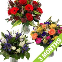 Longacres Bouquet of the Month - 3 Month's Subscription