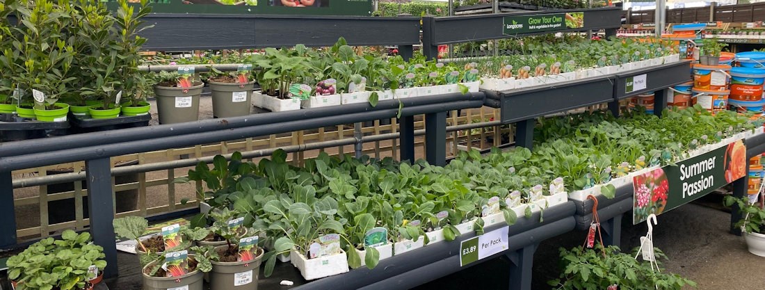 Longacres Bourne Valley grow your own fruit and vegetable plants