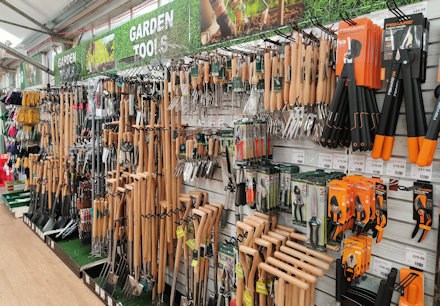 Longacres Shepperton tool department and essential gardening equipment