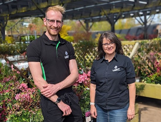 photo of the general manager and deputy manager of Longacres Garden Centre Bagshot