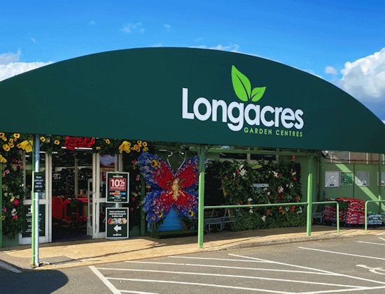 Image of the front of the Longacres Bourne Valley store