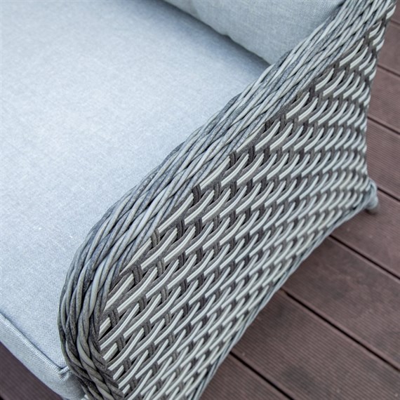 Fimous Wicker Garden Furniture Set Lounge Sofa Reclining Chair Outdoor Big Fo