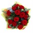 12 Long Stem Red Roses Hand Tied Valentine's Day Bouquet Alternative Image