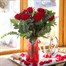 12 Long Stem Red Roses Hand Tied Valentine's Day Bouquet Alternative Image