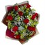 12 Long Stem Red Roses & Gypsophila Hand Tied Day BouquetAlternative Image4