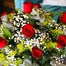 12 Long Stem Red Roses & Gypsophila Hand Tied BouquetAlternative Image1