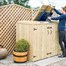 Garden Village 2 Wheelie Bin - 2 Recycle Box Combination Chest - Direct DispatchAlternative Image1
