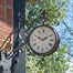 Outside In Double Sided Marylebone Station Clock & Thermometer 8 Inch (5063010)Alternative Image1