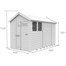 Flat Pack Apex Wooden Garden Shed Direct DispatchAlternative Image6