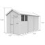 Flat Pack Apex Wooden Garden Shed Direct DispatchAlternative Image7