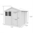 Flat Pack Apex Wooden Garden Shed Direct DispatchAlternative Image9