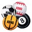 Kong Sport Medium Sports Design Tennis Balls Dog Toy (3 pack) (ABS2)Alternative Image2