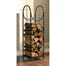 Panacea Black Vertical Log Bin with Pullout Tray (15232) Alternative Image