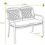 Hartman Berkeley 2 Seat High Back Outdoor Garden Furniture BenchAlternative Image1