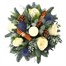 Blue and Silver Christmas Candle Floral Arrangement Alternative Image
