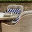 Bramblecrest Hampshire Walnut 4 Seat Round Outdoor Garden Furniture Set with ParasolAlternative Image1