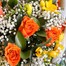Bright Rose and Freesia Hand Tied Floral BouquetAlternative Image1
