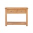Papaya Chatsworth Oak Interior Furniture Console Table With 2 Drawers (110-13)Alternative Image1