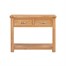 Papaya Chatsworth Oak Interior Furniture Console Table With 2 Drawers (110-13) Alternative Image
