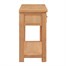 Papaya Chatsworth Oak Interior Furniture Console Table With 2 Drawers (110-13) Alternative Image
