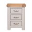 Papaya Chatsworth Painted Interior Furniture Bedside With 3 Drawers (84-23)Alternative Image1