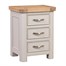 Papaya Chatsworth Painted Interior Furniture Bedside With 3 Drawers (84-23)Alternative Image2