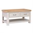 Papaya Chatsworth Painted Interior Furniture Coffee Table With 2 Drawers (84-06)Alternative Image1