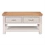 Papaya Chatsworth Painted Interior Furniture Coffee Table With 2 Drawers (84-06)Alternative Image2