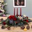 Christmas Luxury Long & Low Table Arrangement with Candles Alternative Image
