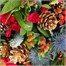 Christmas Pine and Berry Hand Tied Floral Bouquet Alternative Image