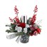 Christmas Red and Silver Snowflake Tin Floral Arrangement Alternative Image
